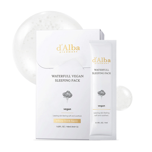 Нічна гелева маска D'ALBA Waterfull Vegan Sleeping Pack L1432 фото