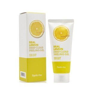 Пилинг-гель FARMSTAY REAL LEMON DEEP CLEAR PEELING GEL L1677 фото