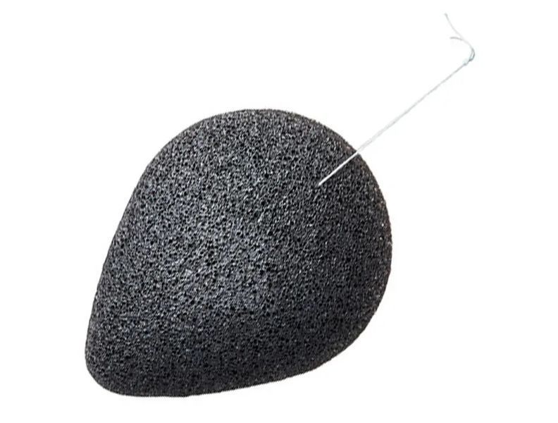 Натуральний спонж для обличчя Purito Bamboo Charcoal Konjac Sponge L1397 фото