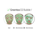 Киснева маска PUREDERM Deep Purifying Black O2 Bubble Mask Green Tea L0994 фото 4