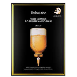 Тканевая маска с аминокилотами, пептидами и гиалуроновой кислотой JM SOLUTION Water Luminous S.O.S Ringer Amino Mask Black L2114 фото