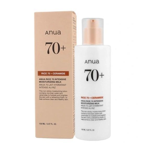 Интенсивное увлажняющее молочко с рисом и ниацинамидом ANUA RICE 70 INTENSIVE MOISTURIZING MILK L2381 фото