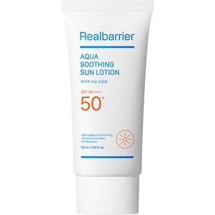 Зволожувальний сонцезахисний лосьйон з охолоджувальною дією REAL BARRIER Aqua Soothing Sun Lotion SPF50+PA++++ L2962 фото