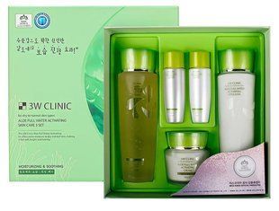 Зволожуючий набір 3W Clinic Aloe Full Water Activating Skin 3 Kit Set L0889 фото