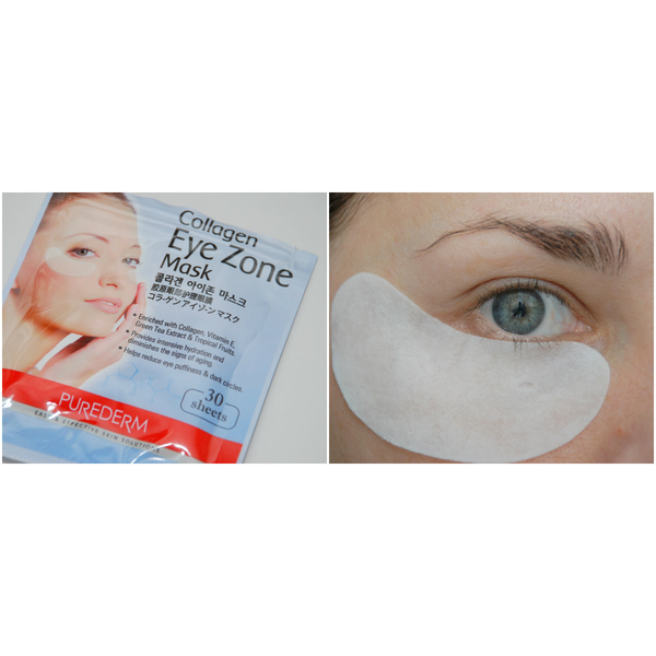 Тканевые патчи для области вокруг глаз с коллагеном PUREDERM Collagen Eye Zone Mask L2127 фото