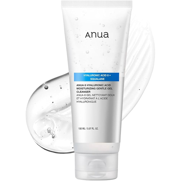 Нежный увлажняющий гель для умывания с гиалуроновой кислотой ANUA 8 HYALURONIC ACID MOISTURIZING GENTLE GEL CLEANSER L2385 фото