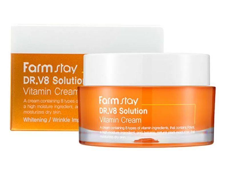 Витаминный крем от морщин FarmStay DR.V8 Solution Vitamin Cream L0384 фото