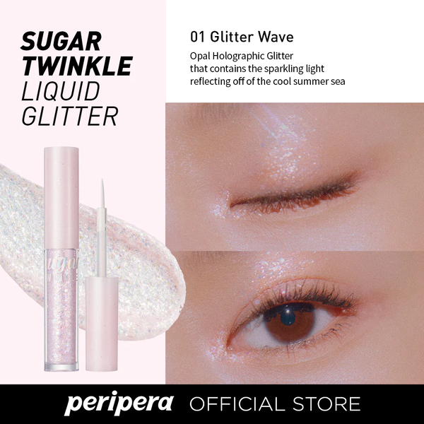 Блискучі тіні для повік PERIPERA Sugar Twinkle Liquid Glitter, Оттенок: #02 SODAPOP FLAKES L0240 фото