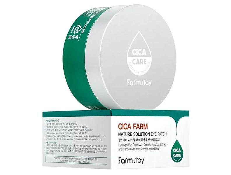 Гідрогелеві патчі під очі FarmStay Cica Farm Nature Solution Eye Patch L0476 фото