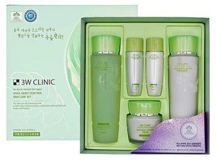 Набір для шкіри обличчя 3W Clinic Snail Moist Control Skin Care 3 Set L1357 фото