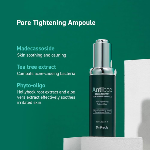Заспокійлива сироватка для проблемної шкіри Dr.Oracle Antibac Green Therapy Tightening Ampoule L2501 фото