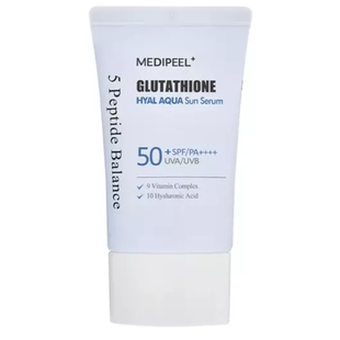 Увлажняющая солнцезащитная сыворотка MEDI PEEL GLUTATHIONE HYAL AQUA SUN SERUM L0741 фото