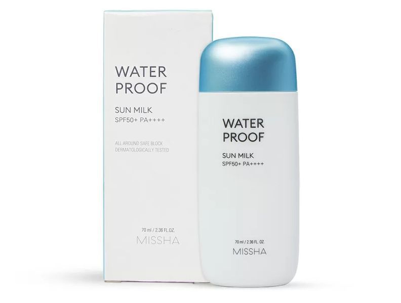 Водостойкое солнцезащитное молочко Missha All Around Safe Block Waterproof Sun Milk SPF 50+ L0394 фото