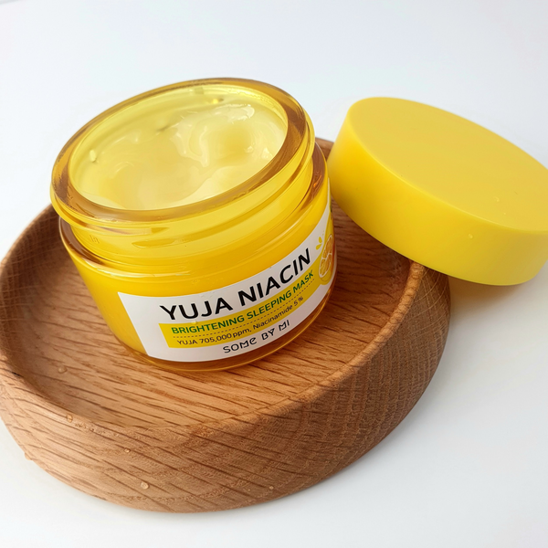 Освітлювальна нічна маска SOME BY MI Yuja Niacin Brightening Sleeping Mask L1516 фото