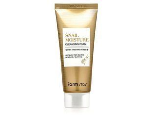 Зволожуюча пінка для вмивання FarmStay Snail Moisture Cleansing Foam L0825 фото