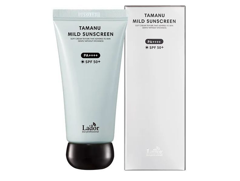 М'який сонцезахисний крем Lador Tamanu Mild Sunscreen SPF 50+ PA++++ L1216 фото