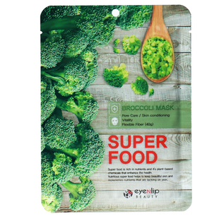 Тонізувальна маска, що зміцнює з екстрактом броколі EYENLIP SUPER FOOD BROCCOLI MASK L2190 фото