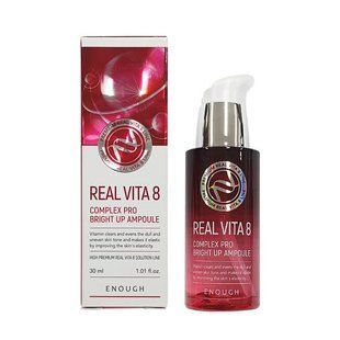 Освітлююча сироватка Enough Premium Real Vita 8 Complex Pro Bright Up Ampoule L1539 фото