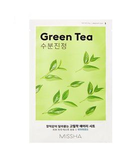 Маска для обличчя з екстрактом зеленого чаю Missha Airy Fit Green Tea Sheet Mask L2872 фото