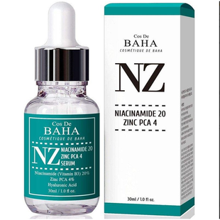 Сыворотка для лица COS DE BAHA Niacinamide 20 Zinc Pca 4 (NZ) L1921 фото