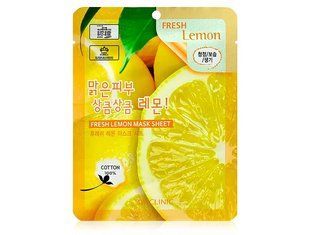 Тканинна маска для обличчя з екстрактом лимону 3W Clinic Fresh Lemon Mask Sheet L2090 фото