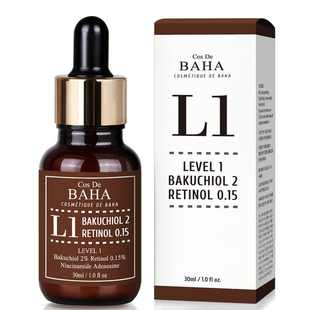 Антивозрастная сыворотка COS DE BAHA L1 Bakuchiol & Retinol Serum (L1) L0054 фото