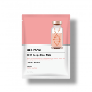 Маска для обличчя тканинна відновлююча з полінуклеотидами Dr.Oracle PDRN Recipe Clear Mask L2513 фото