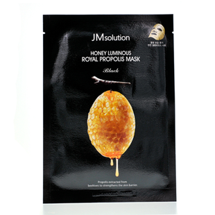 Питательная восстанавливающая маска JM SOLUTION HONEY LUMINOUS ROYAL PROPOLIS MASK Black L0615 фото