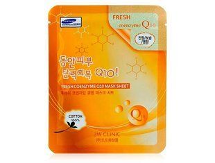 Тканинна маска для обличчя з коензимом Q10 3W Clinic Fresh Coenzyme Q10 Mask Sheet L2102 фото