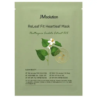Омолаживающая маска JMSOLUTION RELEAF FIT HEARTLEAF MASK L1490 фото