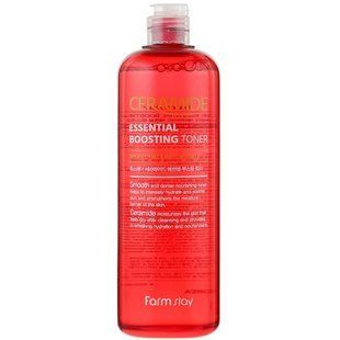 Тонер-бустер для обличчя, з керамідами FARMSTAY CERAMIDE ESSENTIAL BOOSTING TONER L2179 фото