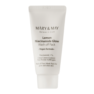Глиняная маска для придания сияния MARY&MAY Lemon Niacinamide Glow Wash off Pack L0523 фото