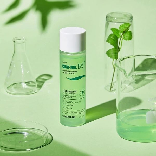 Восстанавливающий тоник против воспалений MEDI PEEL PHYTO CICA-NOL B5 AHA BHA VITAMIN CALMING TONER L0366 фото