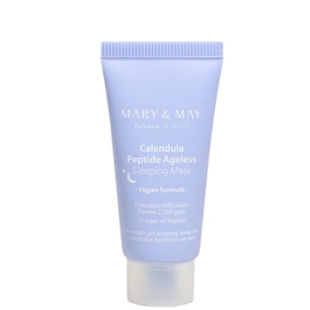 Ночная антивозрастная маска MARY&MAY Calendula Peptide Ageless Sleeping Mask L1428 фото