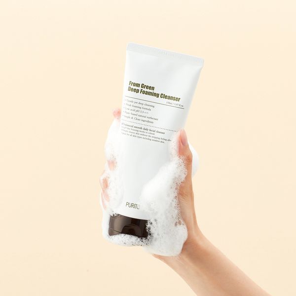 Пенка для умывания с центеллой и зеленым чаем Purito From Green Deep Foaming Cleanser L2938 фото