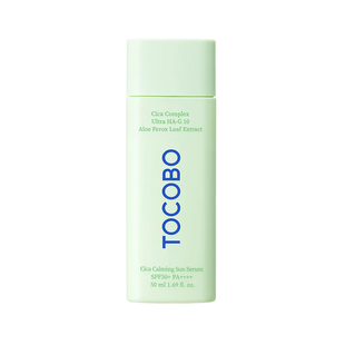 Солнцезащитная сыворотка для чувствительной кожи TOCOBO CICA CALMING SUN SERUM SPF50+ PA++++ L2020 фото