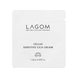 Заспокійливий крем для чутливої й проблемної шкіри LAGOM CELLUS SENSITIVE CICA CREAM L2727 фото