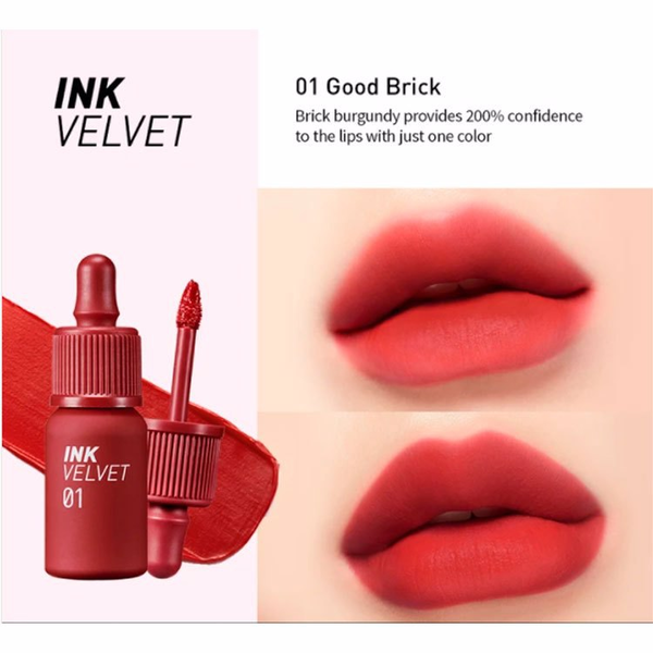 Матовый тинт для губ PERIPERA New Ink The Velvet (AD) #01 GOOD BRICK L1307 фото