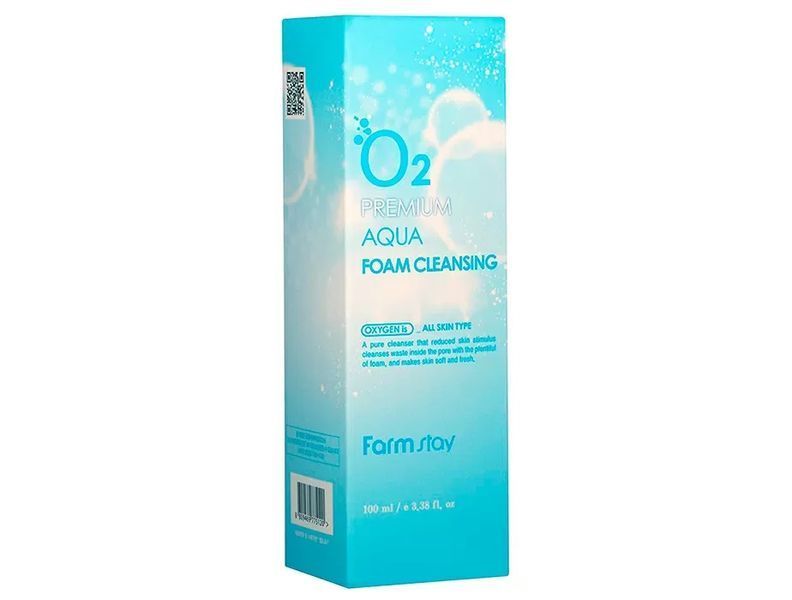 Киснева пінка для вмивання FarmStay O2 Premium Aqua Foam Cleansing L0998 фото