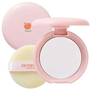 Прозрачная финишная пудра SKINFOOD Peach Cotton Pore Blur Pact L1010 фото