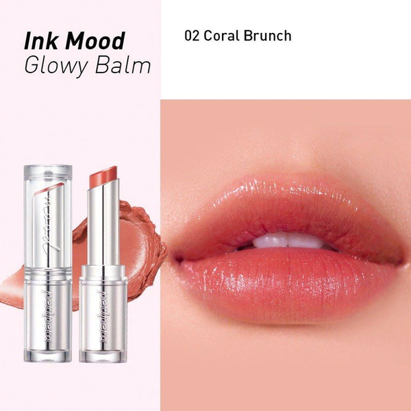 Зволожувальний бальзам для губ PERIPERA INK MOOD GLOWY BALM 02 CORAL BRUNCH L0753 фото