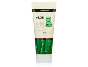 Очищаюча пінка для обличчя FarmStay Aloe Pure Cleansing Foam L1560 фото