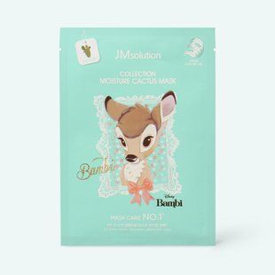 Тканинна маска з екстрактом кактуса JMsolution Disney Collection Moisture Cactus L2686 фото
