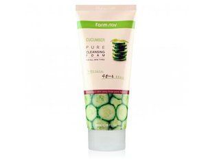 Очищаюча пінка для чутливої шкіри FarmStay Cucumber Pure Cleansing Foam L1565 фото
