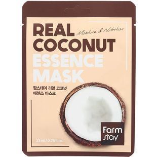Тканинна маска з екстрактом кокосу FARMSTAY REAL COCONUT ESSENCE MASK L2119 фото